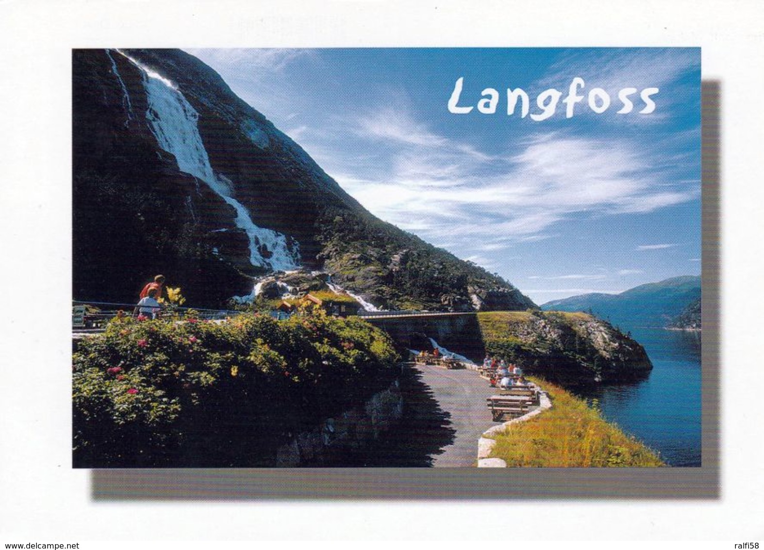 1 AK Norwegen * Langfossen Beim Åkrafjord - Mit 612 M Einer Der Höchsten Und Schönsten Wasserfälle Der Welt * - Norwegen