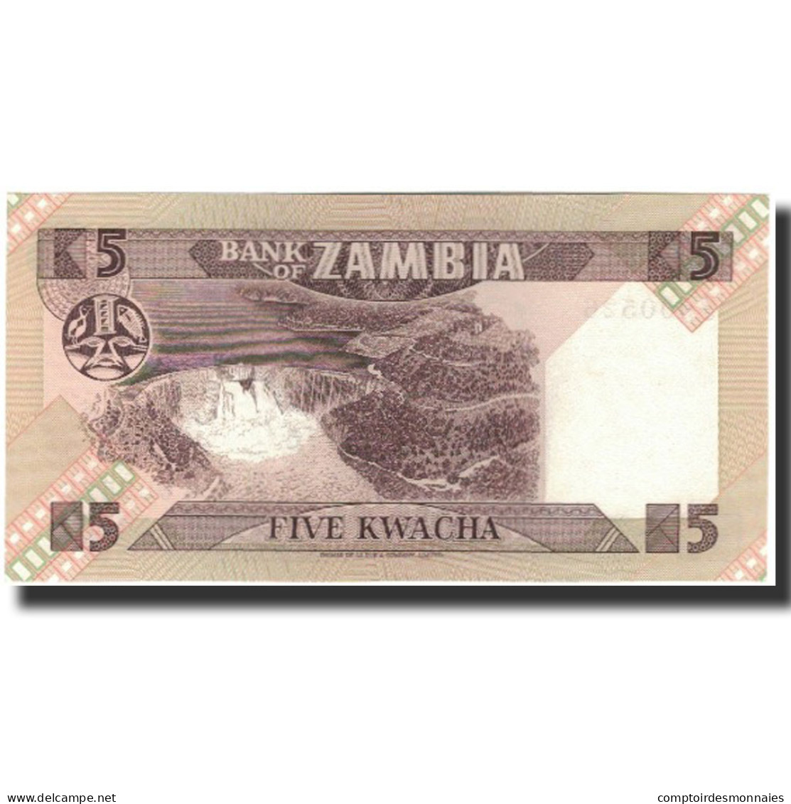 Billet, Zambie, 5 Kwacha, 1980, KM:25c, NEUF - Zambia