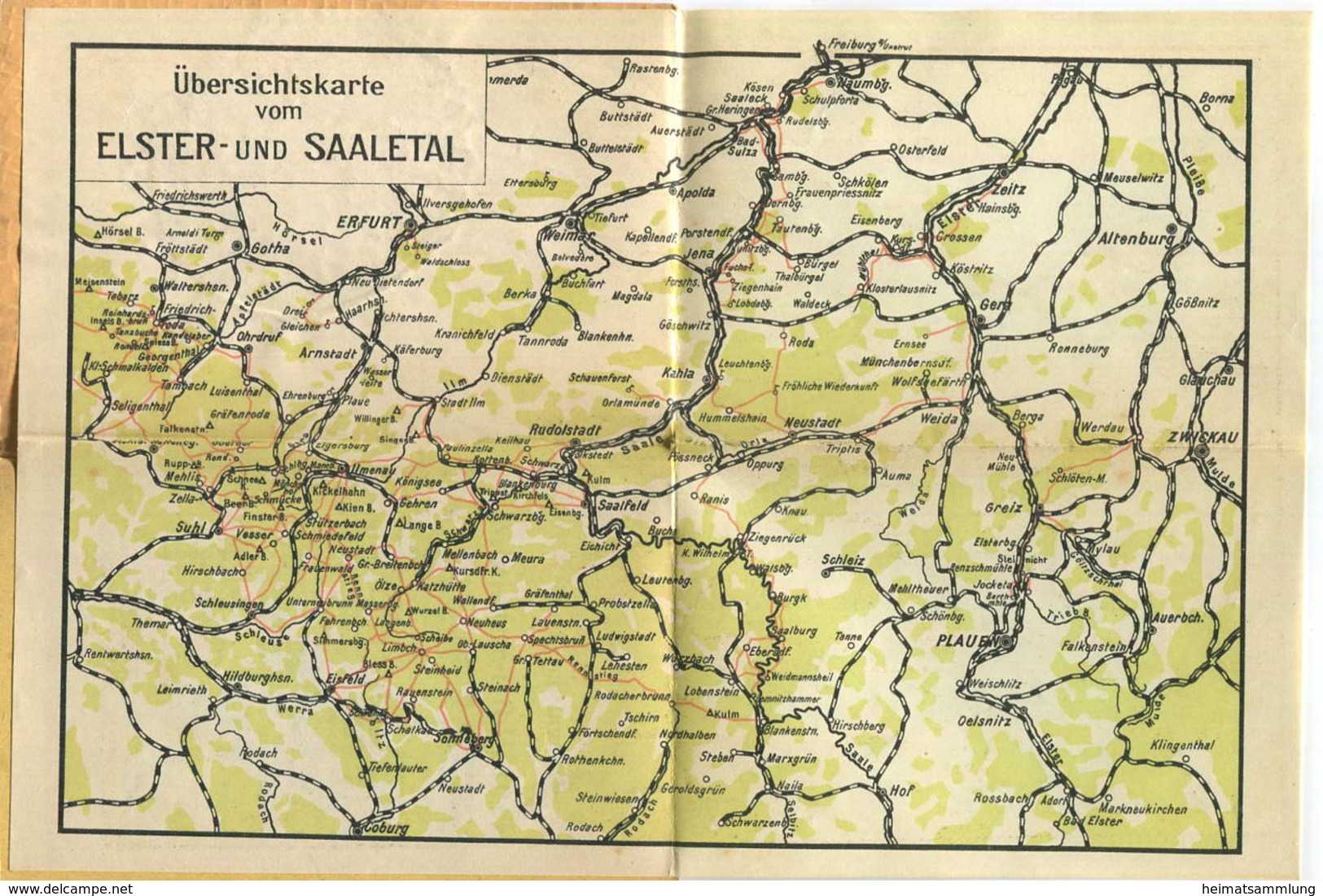 Miniatur-Bibliothek Nr. 957 - Reiseführer Elster- Und Saaletal Mit Einer Karte - 8cm X 12cm - 56 Seiten Ca. 1910 - Verla - Altri & Non Classificati