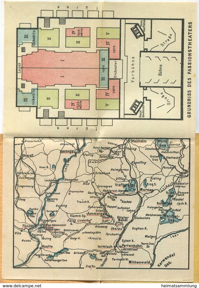 Miniatur-Bibliothek Nr. 960 - Reiseführer Oberammergau Und Sein Passionsspiel 1910 Von Dr. Paul Sakolowski Mit Einem Pla - Altri & Non Classificati