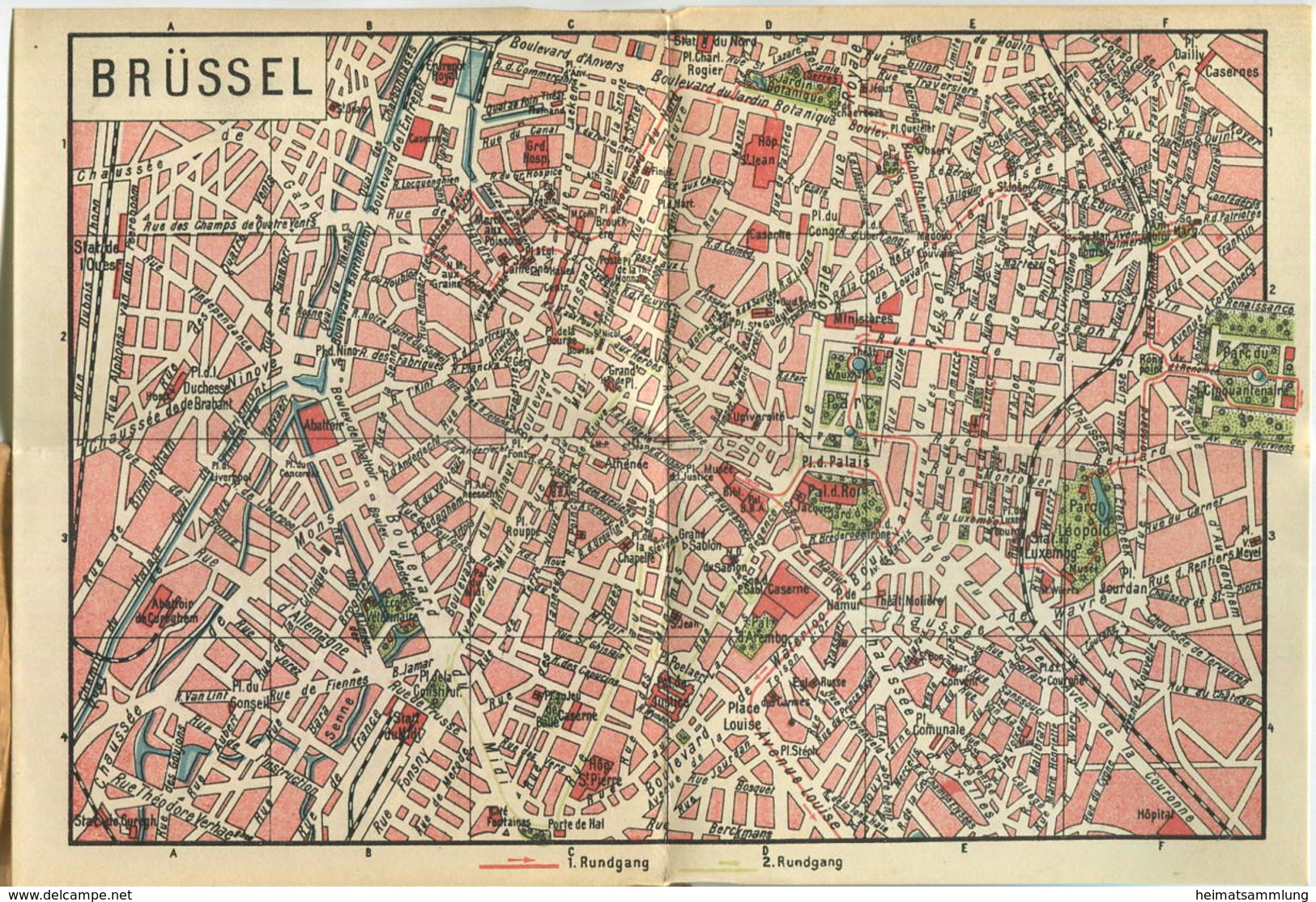 Miniatur-Bibliothek Nr. 961/962 - Reiseführer Brüssel Mit Einem Stadtplan Von Dr. Paul Sakolowski - 8cm X 12cm - 96 Seit - Otros & Sin Clasificación