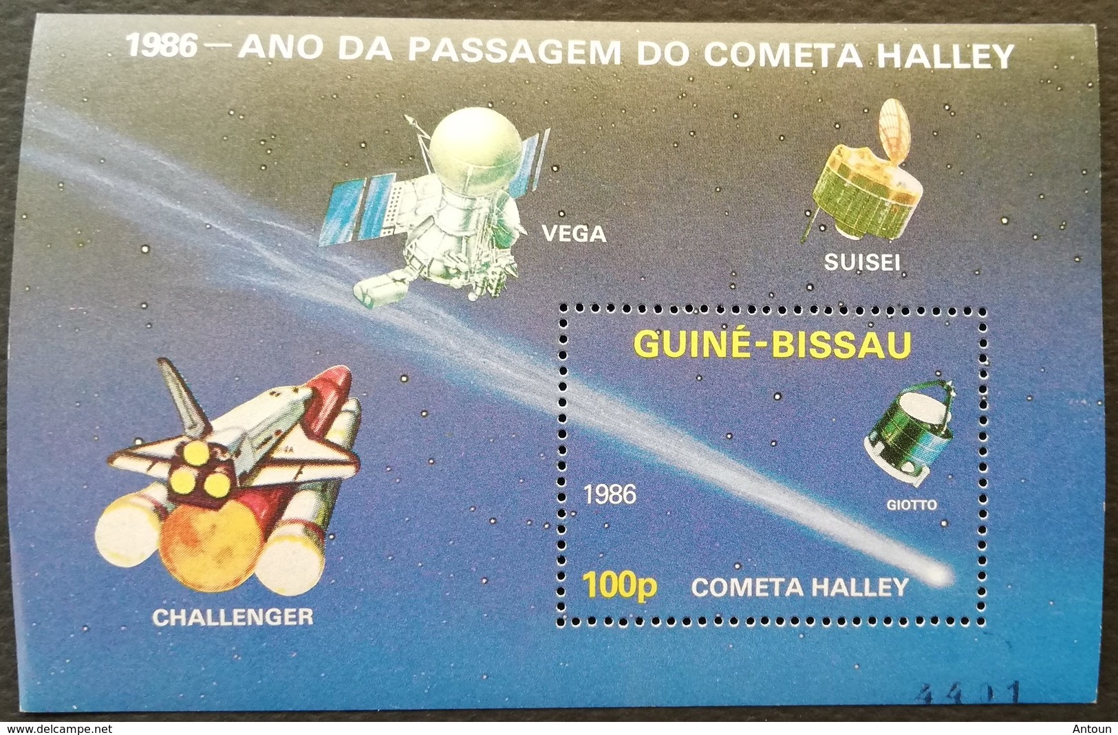 Guinea-Bissau 1986 Giotto Space Probe S/S - Guinea-Bissau