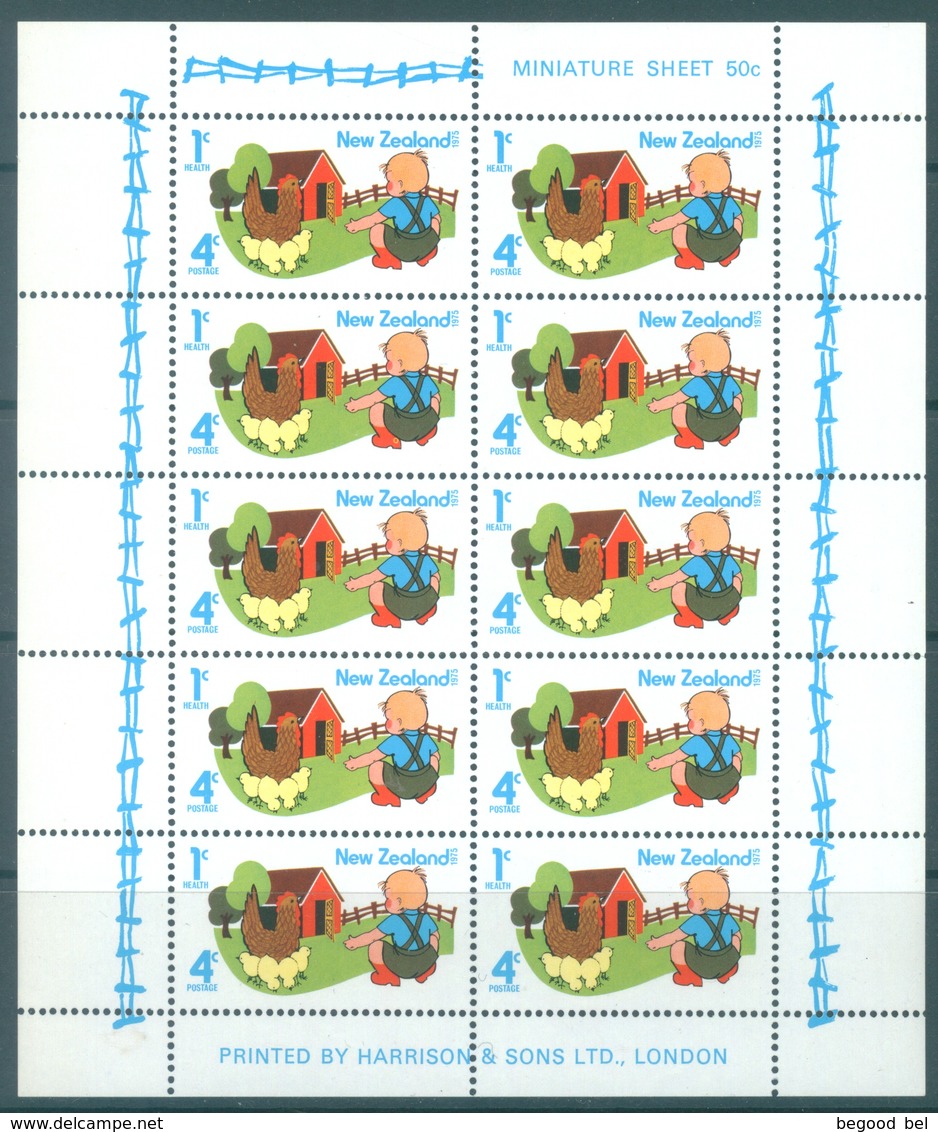 NEW ZEALAND - MNH/** - 1975 - HEALTH - Yv Bloc 38 Sc B93a SG MS1082  - Lot 17128 - Blocs-feuillets