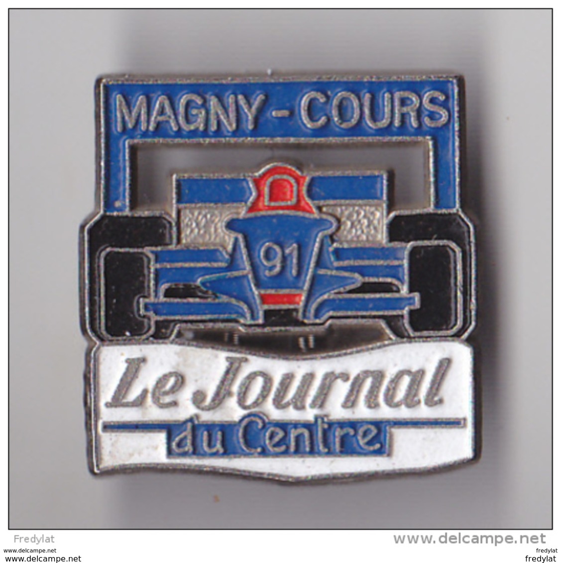 PIN'S THEME AUTOMOBILE FORMULE 1   MAGNY COURS  SPONSOR LE JOURNAL DU CENTRE - F1