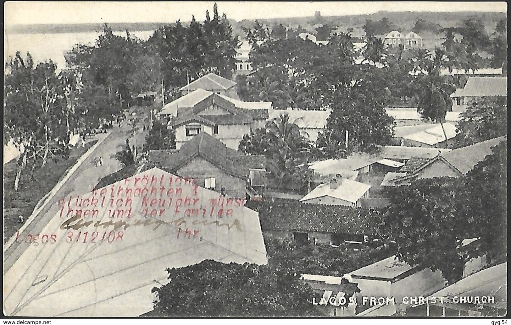 Nigeria  Lagos From Christ  Church  CPA 1908 - Nigeria