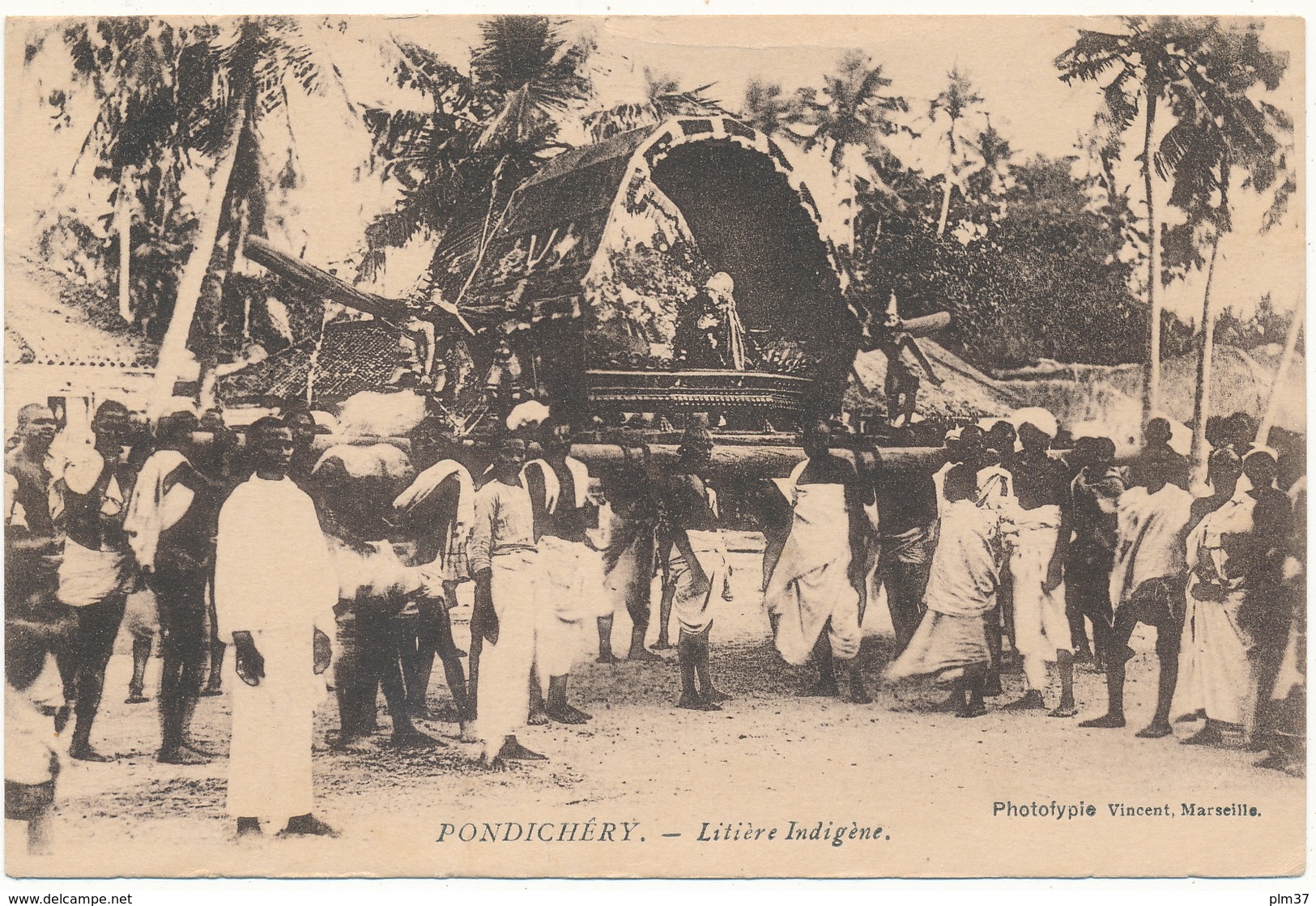 PONDICHERY - Litière Indigène - Inde