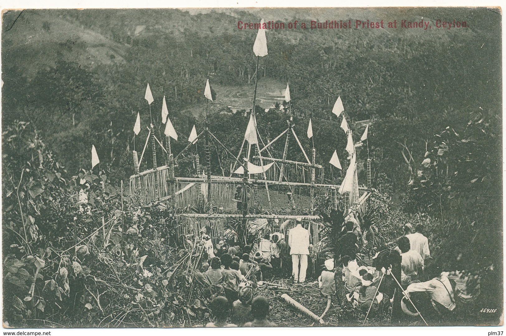 CEYLON - Cremation Of A Buddhist Priest At Kandy - Carte En L'état - Sri Lanka (Ceylon)