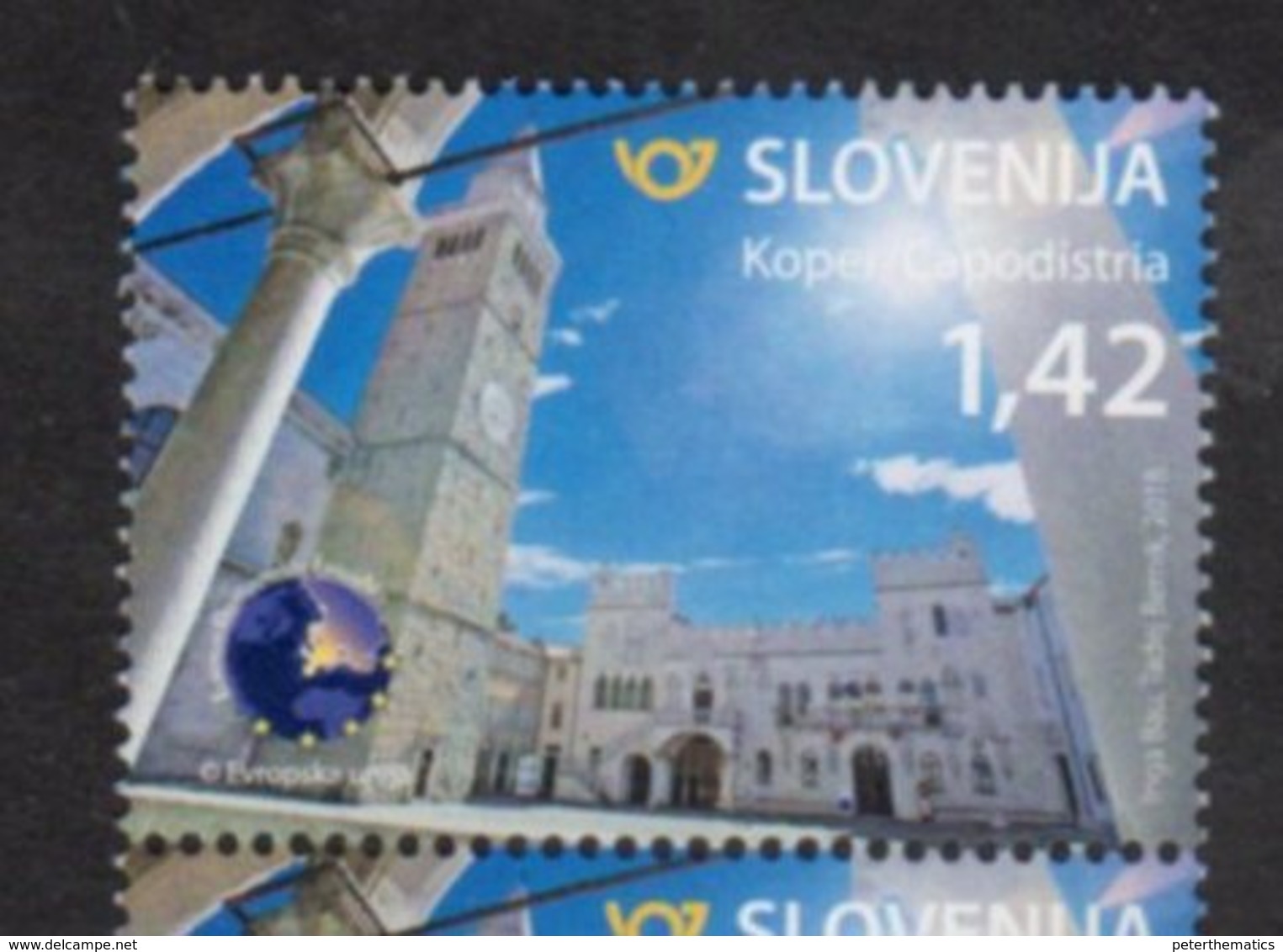 SLOVENIA , 2018, MNH, TOURISM, KOPER, EUROPEAN UNION, 1v - Other & Unclassified