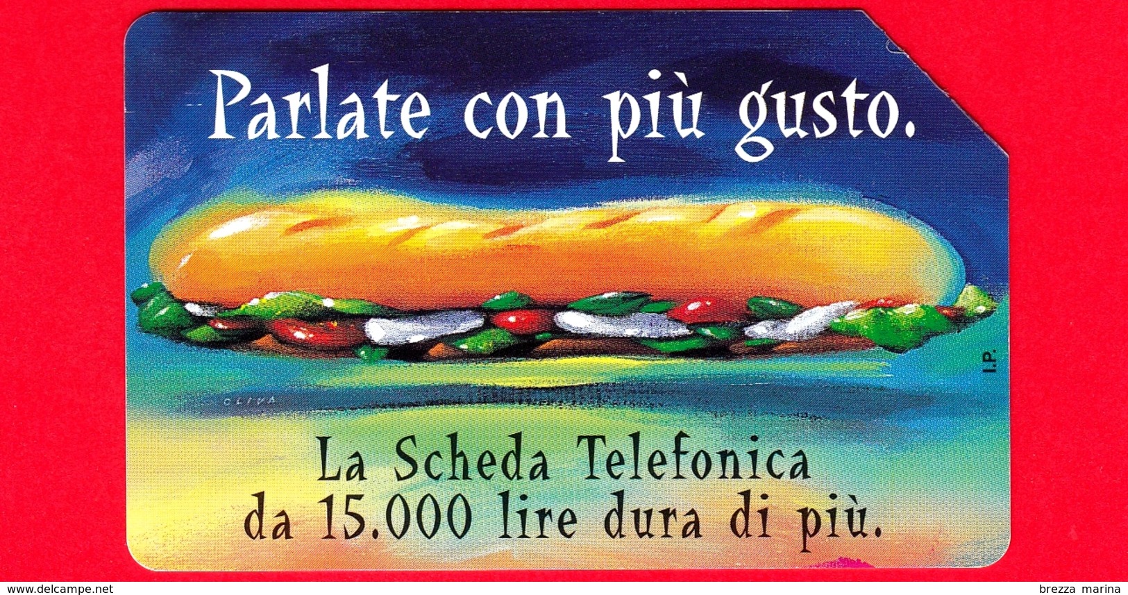 ITALIA - Scheda Telefonica - Telecom - Usata - Parlate Con Più Gusto -  "Tiratura: Oltre" - OCR 20 Mm - Golden 605A - Public Practical Advertising