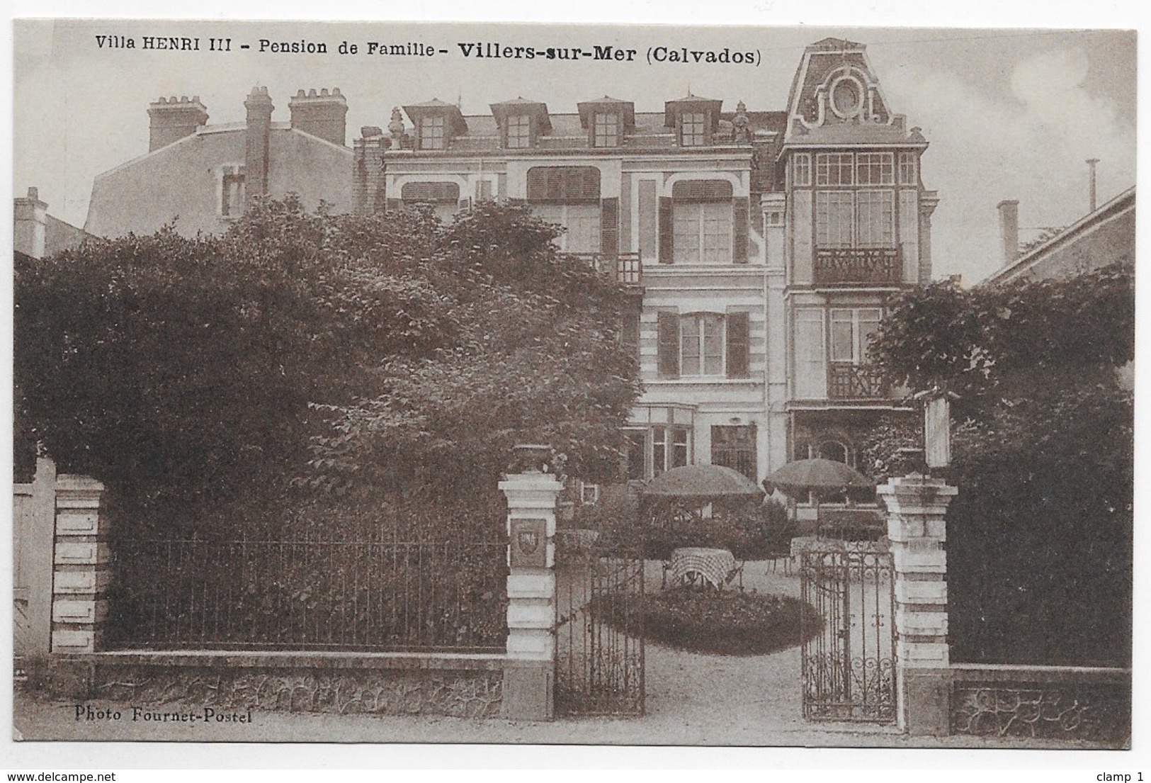 CPA 14 VILLERS SUR MER VILLA HENRI III PENSION DE FAMILLE - Villers Sur Mer