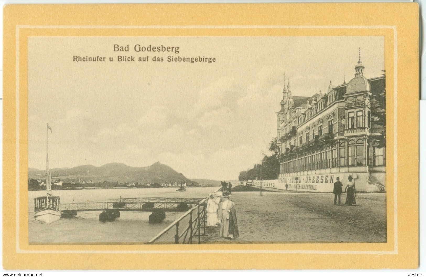 Bad Godesberg; Rheinufer Und Blick Auf Das Siebengeberge - Nicht Gelaufen. (Max Wipperling - Elberfeld) - Bonn
