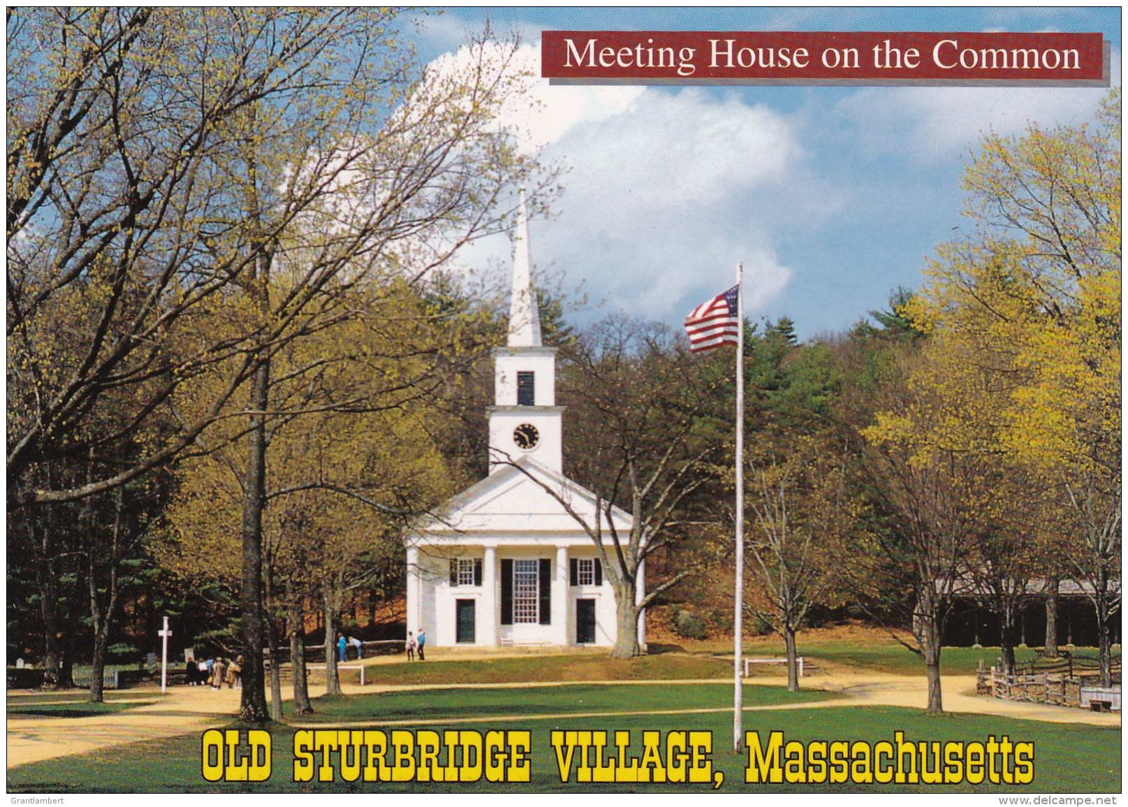 Center Meeting House, Common, Old Sturbridge Village, Massachusetts, US Unused - Other & Unclassified