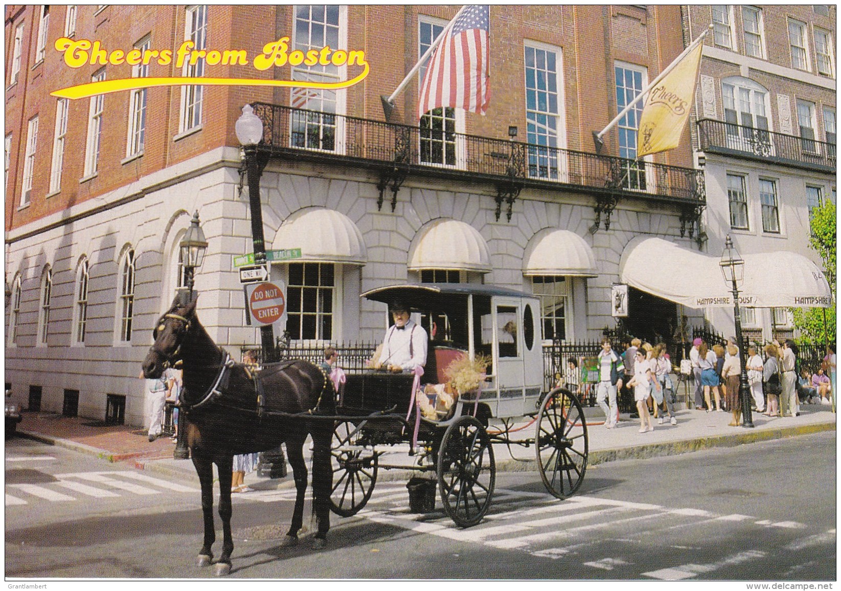 Horse Drawn Carriage, Cheers From Boston, Massachusetts, US Unused - Boston