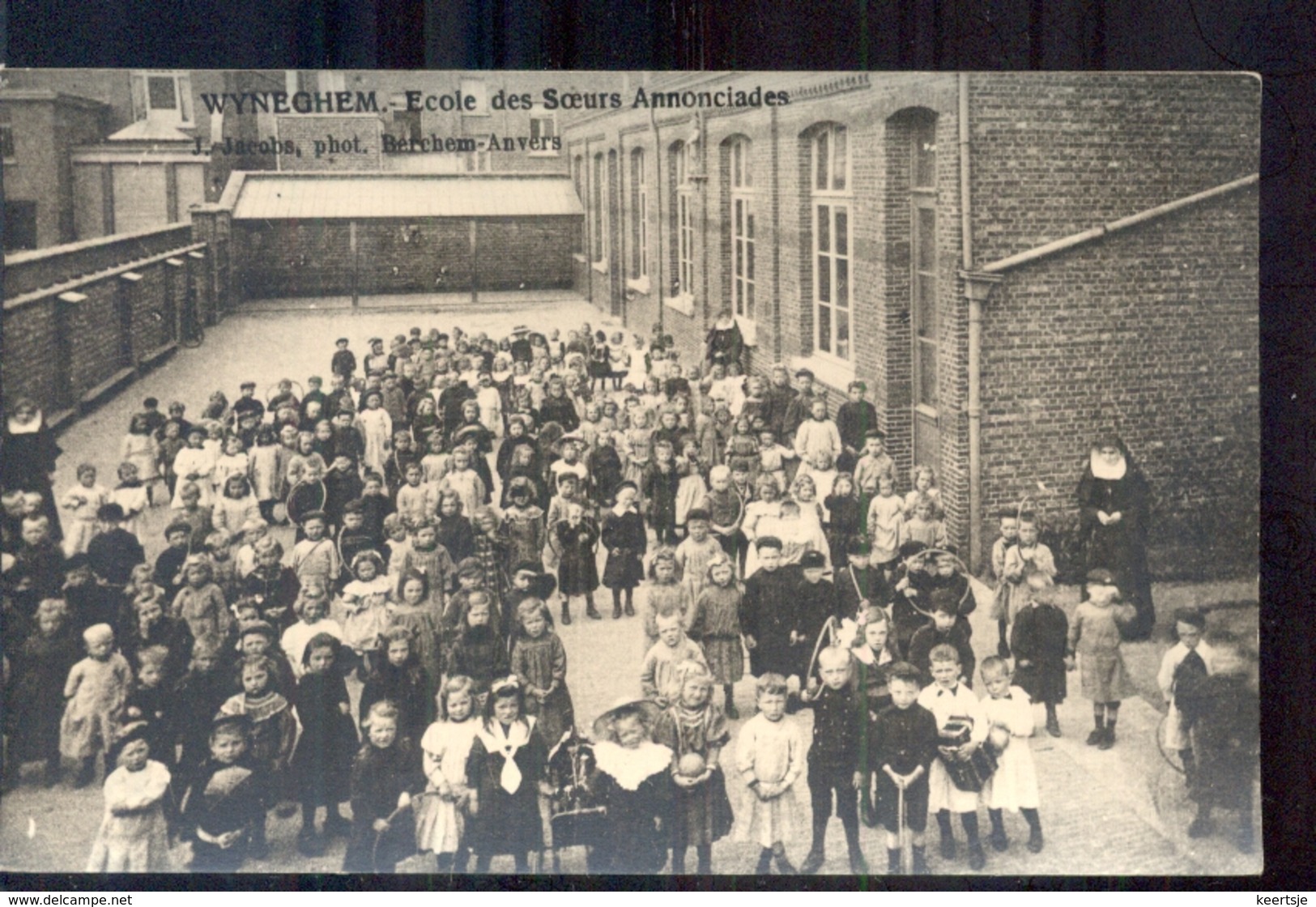 Belgie - Wyneghem Wijneghem -  Speelplaats  Ecole Des Soeurs Annonciades  - 1910 - Andere & Zonder Classificatie