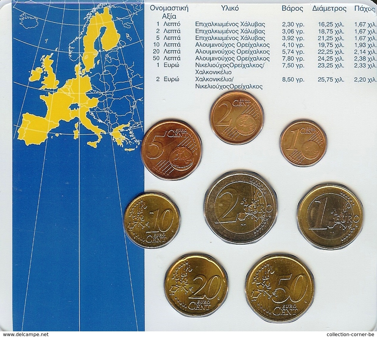 GRIEKENLAND EUROSET 2003 , UNC, BLISTER - Grèce