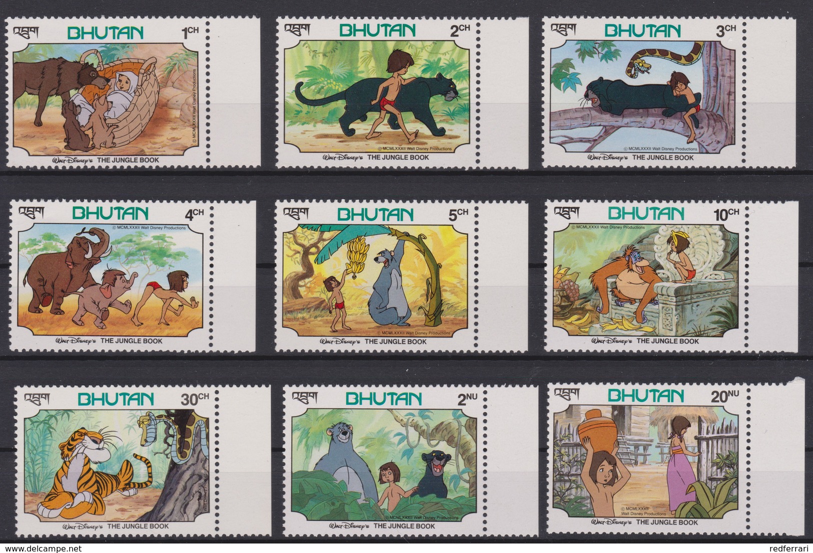 2113 Walt Disney BHUTAN ( THE JUNGLE BOOK ) - Disney