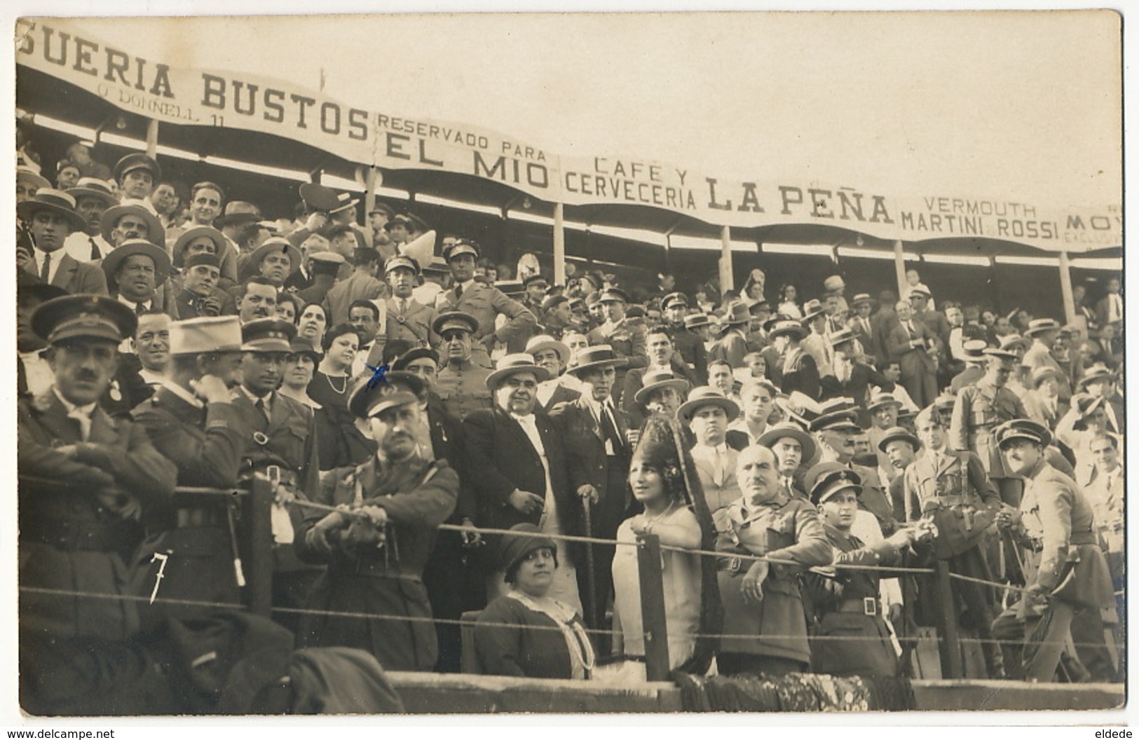 Real Photo  Arenas De Melilla Sept. 1926 Franco Y General Frances Invitado Guerra Del Riff Marruecos - Melilla