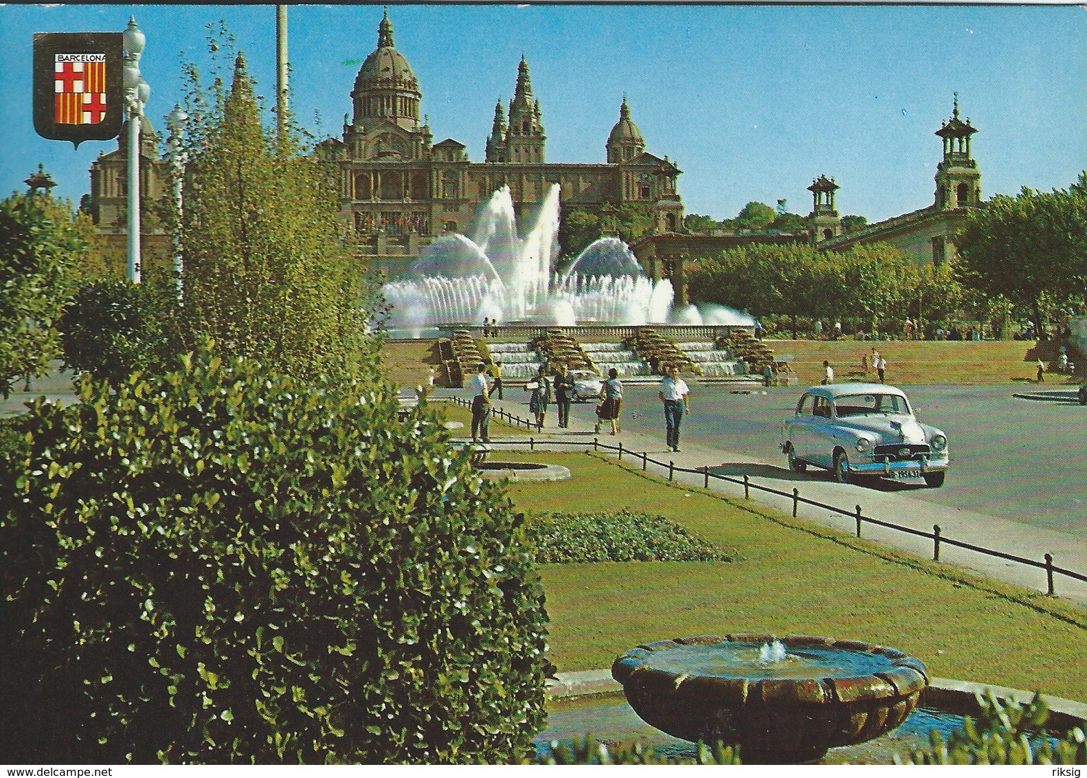 Barcelona - Fuente Monumental Y Palacio Nacional De Montjuich.  Spain   # 07696 - Barcelona