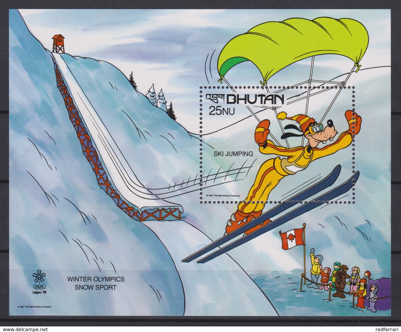 2117 Walt Disney BHUTAN  ( OLYMPIC WINTER GAMES IN CALGARY ( CANADA ) - Disney