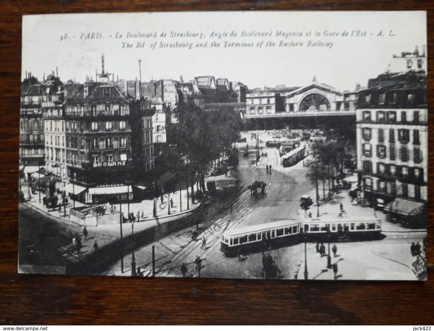 L4/14 Paris . Le Boulevard De Strasbourg , Angle Du Boulevard Magenta Et La Gare De L'Est - Métro Parisien, Gares