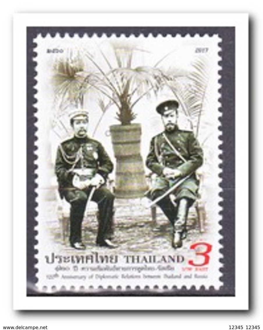 Thailand 2017, Postfris MNH, 120th Anniversary Of Diplomatic Relations Between Thailand And Russia - Thailand