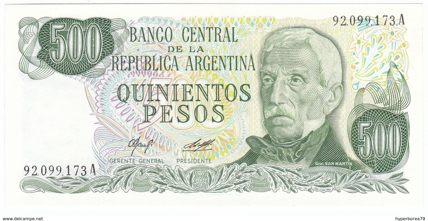 Argentina P 303 A - 500 Pesos 1977 1982 - UNC - Argentina