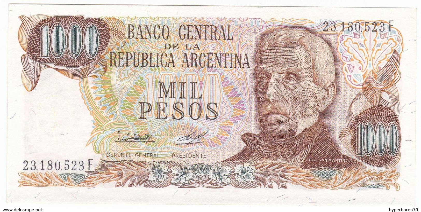 Argentina P 304 B - 1000 Pesos 1976 1983 - AUNC - Argentine