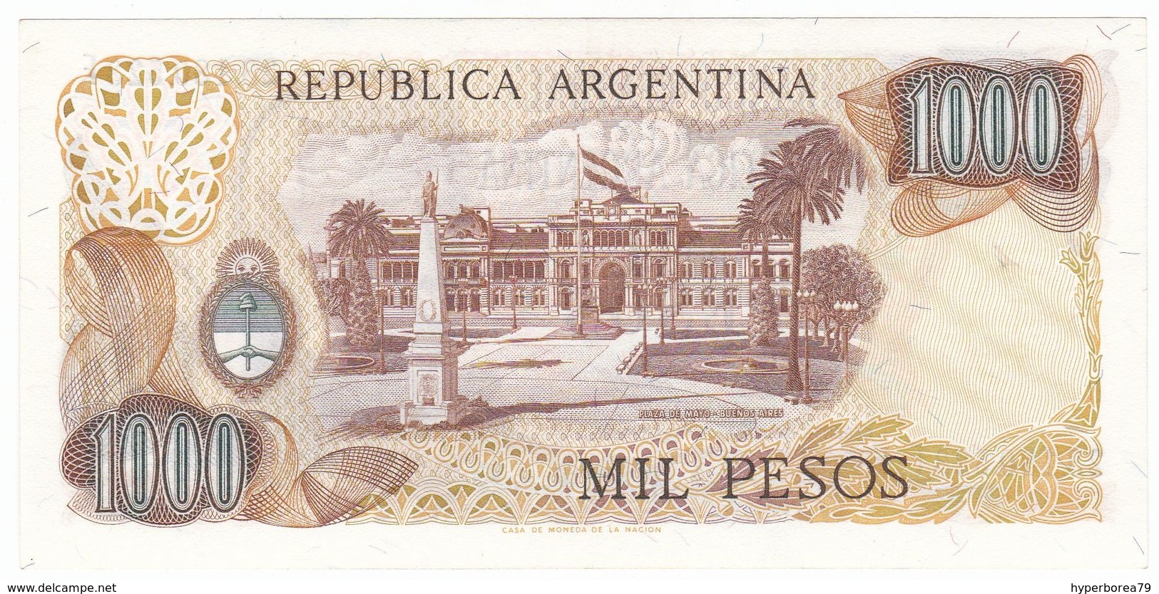 Argentina P 304 B - 1000 Pesos 1976 1983 - AUNC - Argentine