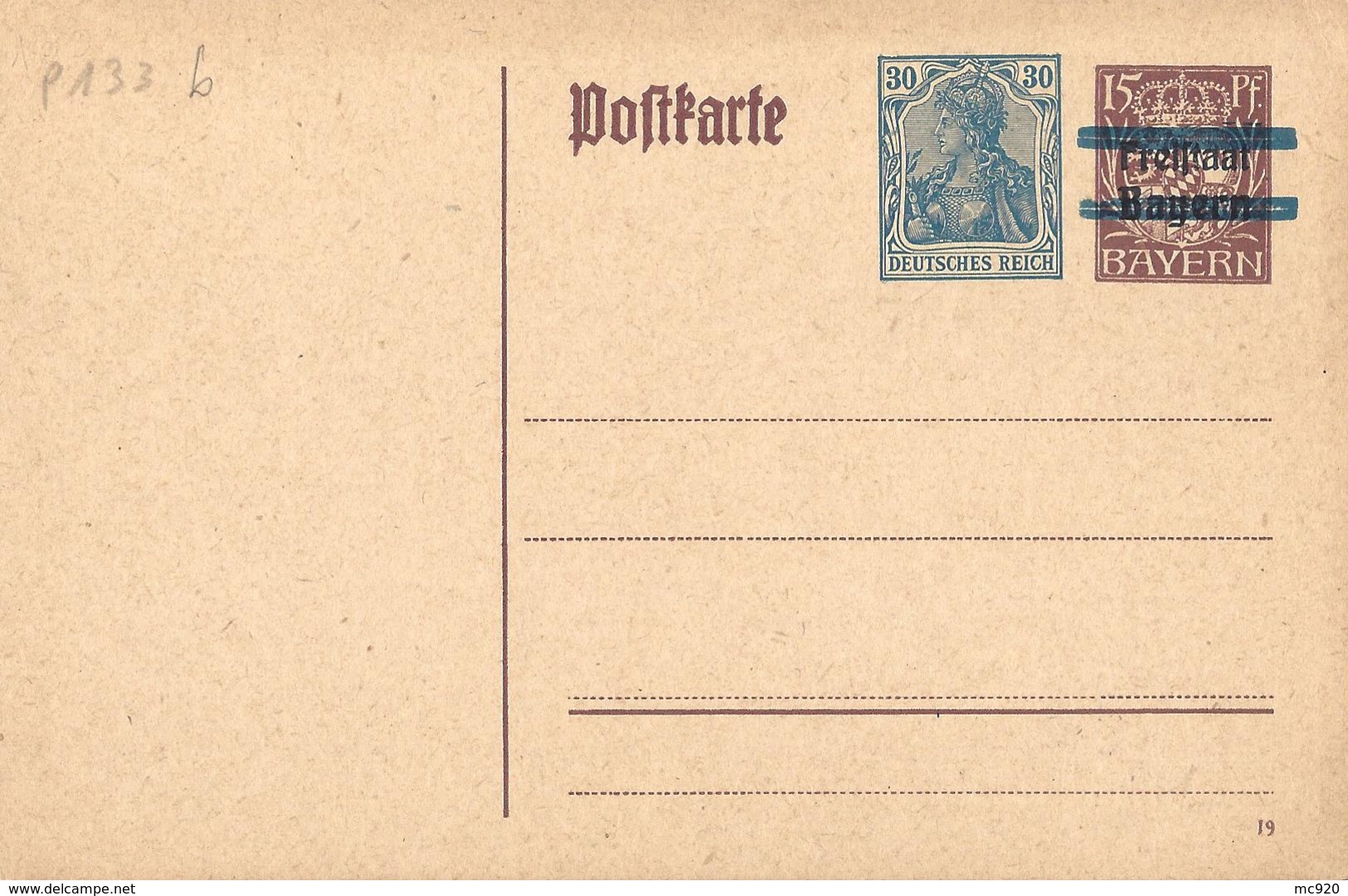 Allemagne Deutsches Reich Entier Postal, Ganzsachen Carte Postale Réponse Payée Postkarte - Sonstige & Ohne Zuordnung