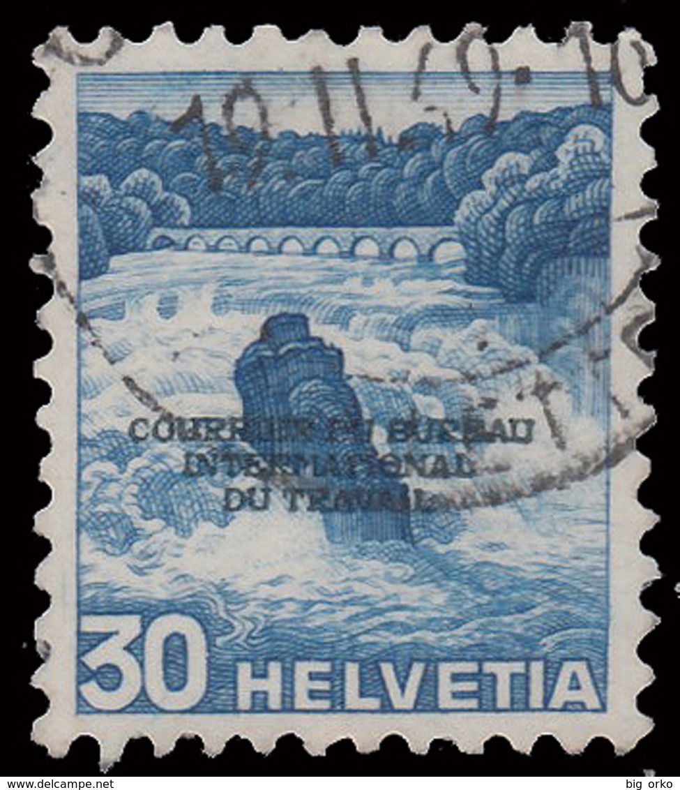 Francobollo Del 1936 Soprastampato COURIER DU BUREAU INTERNATIONAL DU TRAVAIL 30 C. Oltremare - 1944 - Used Stamps