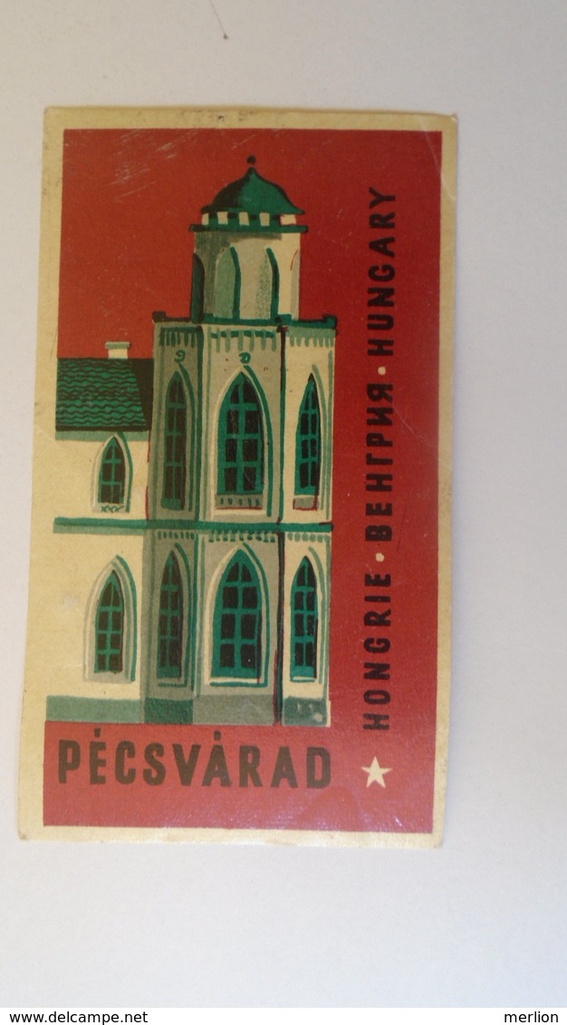 P1005.16  Luggage Label  - Hungary  -  Pécsvárad - Hotel Labels