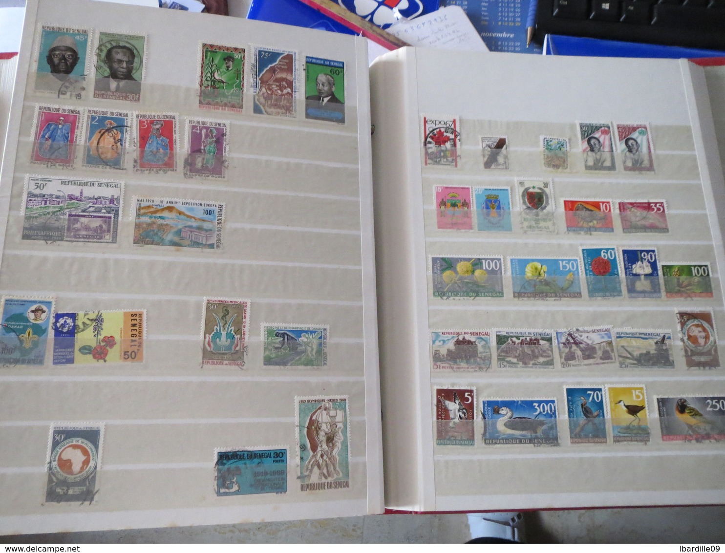 Album de timbres Afrique