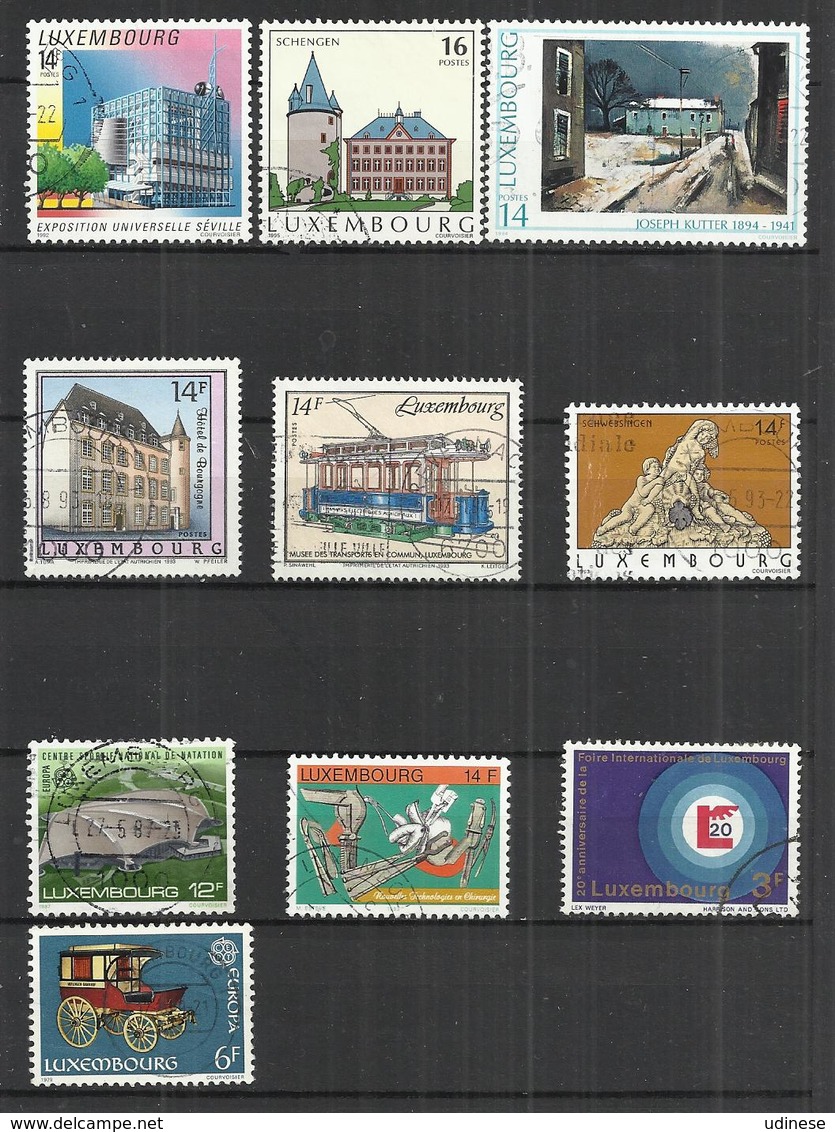 TEN AT A TIME -- LOT OF 10 DIFFERENT 3 - OBLITERE USED GESTEMPELT USADO - Collections
