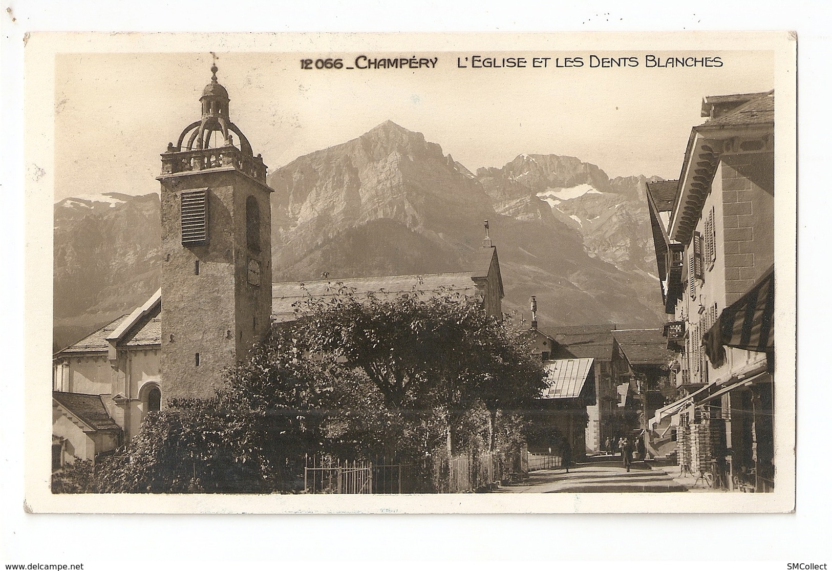 Suisse. 1925, Champéry, L'église Et Les Dents Blanches (3685) - Champéry