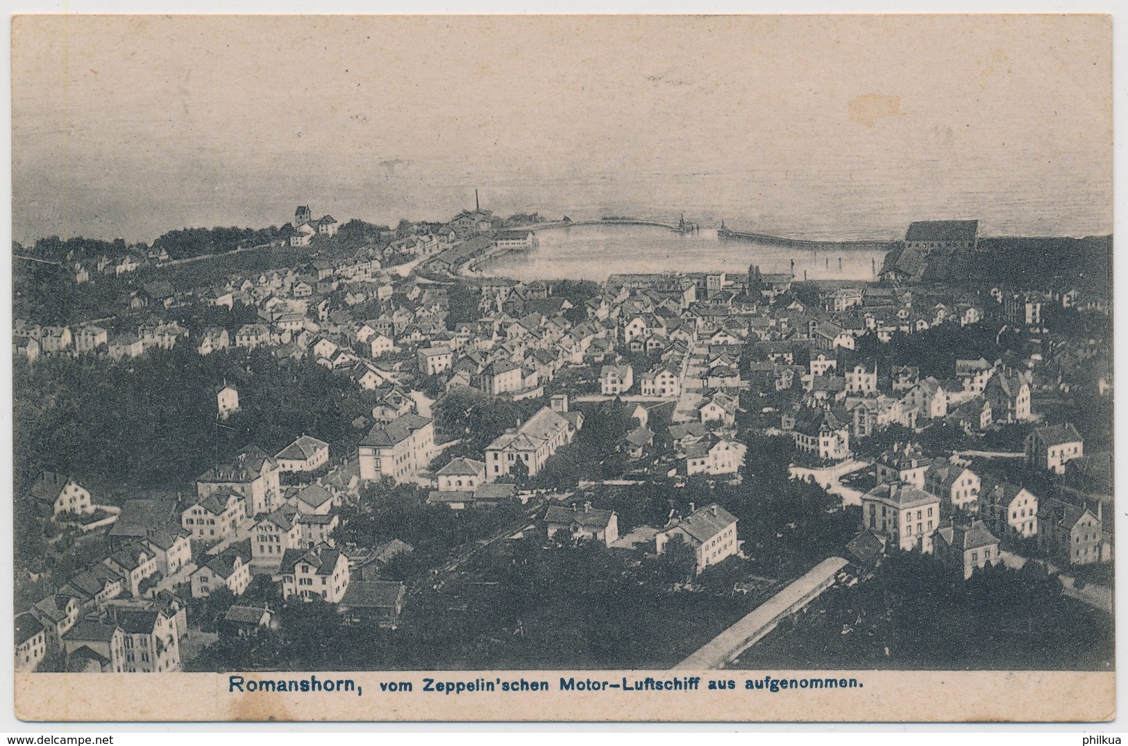 Romanshorn, Vom Zeppelin'schen Motor-Luftschiff Aus Aufgenommen - Flugaufnahme 1908 - Horn