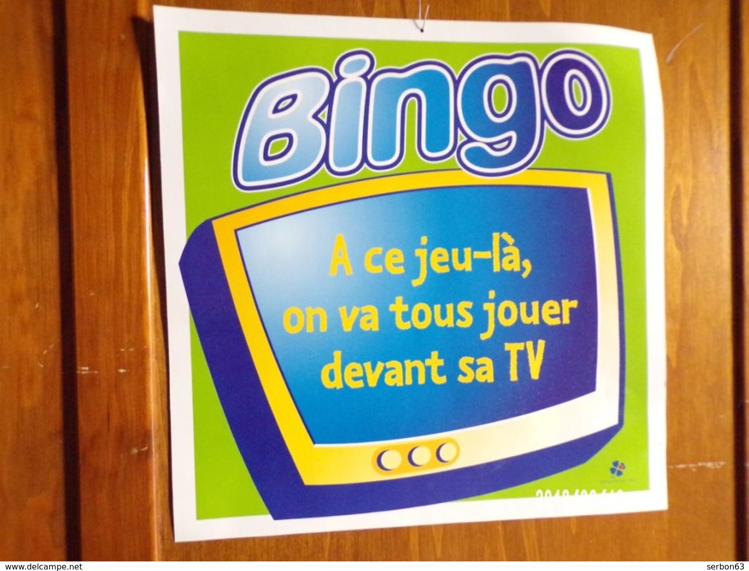 FDJ BINGO MOBILE PLAFOND OU VITRINE FRANÇAISE DES JEUX PUBLICITÉ PLV A SUSPENDRE NEUVE GRATTAGE - NOTRE SITE Serbon - Publicités