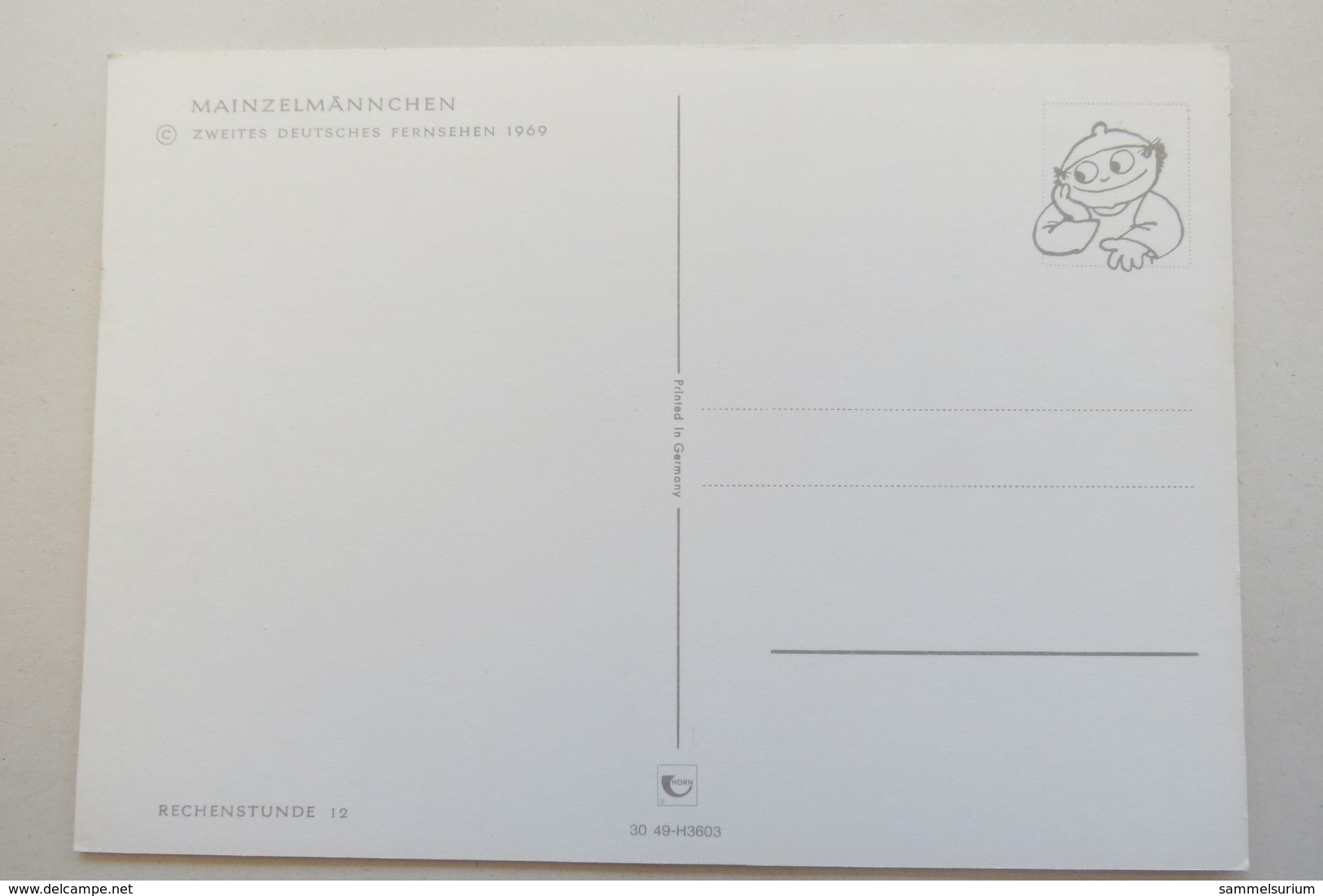 (10/3/2) AK "Mainzelmännchen ZDF" Motiv Rechenstunde 1969 - Comics