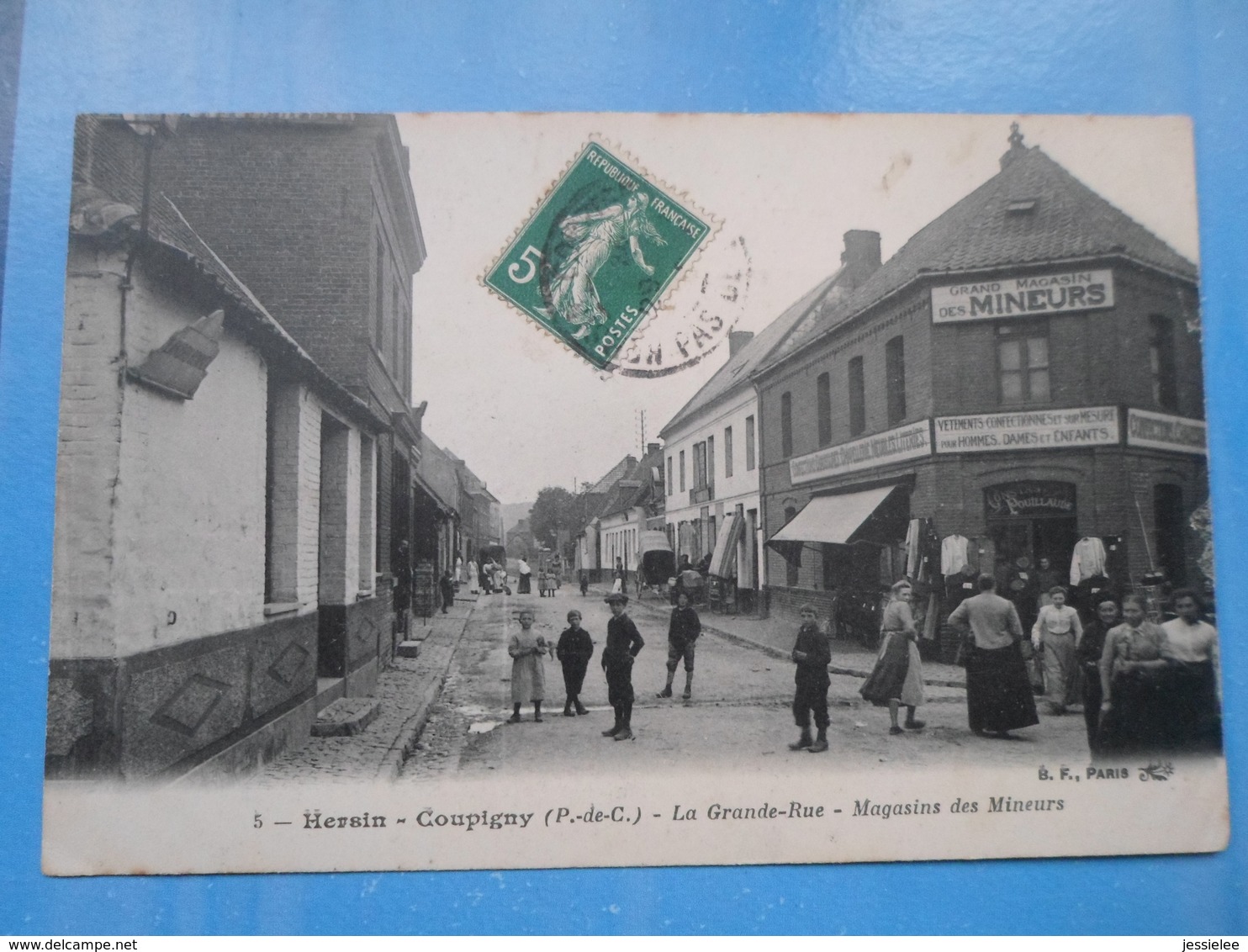 Carte Postale Hersin Coupigny, Magasin De Mineurs - Magasins