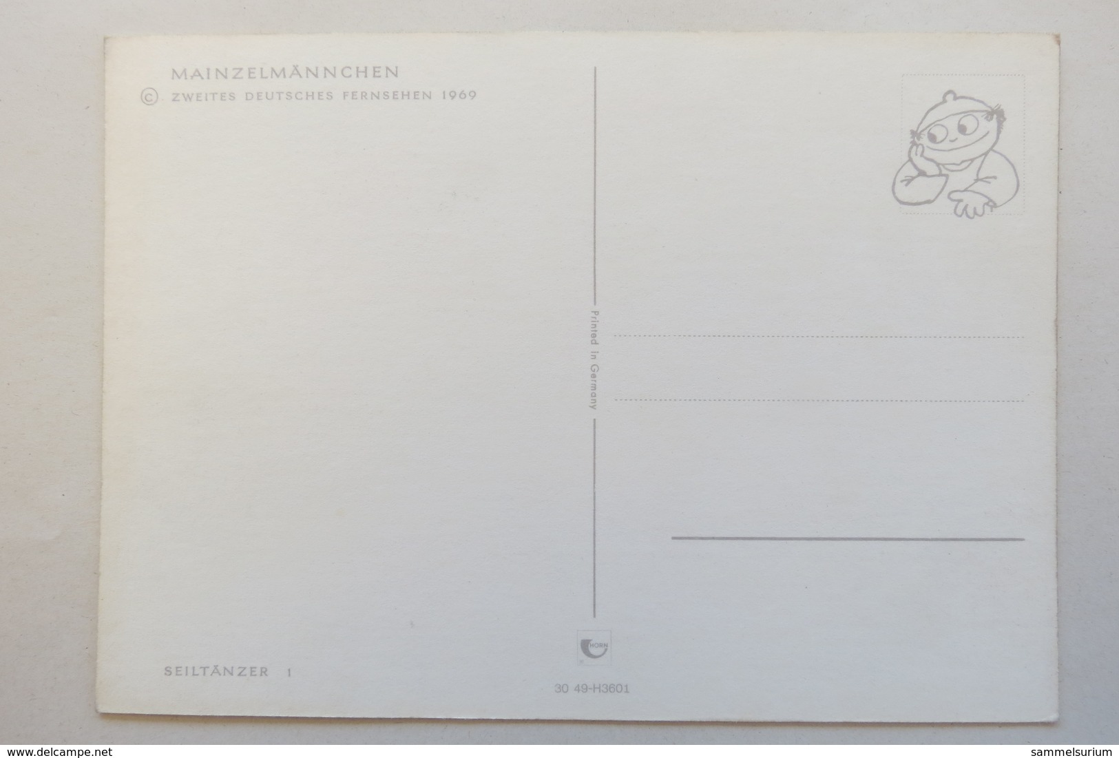 (10/3/5) AK "Mainzelmännchen ZDF" Motiv Seiltänzer 1969 - Comicfiguren