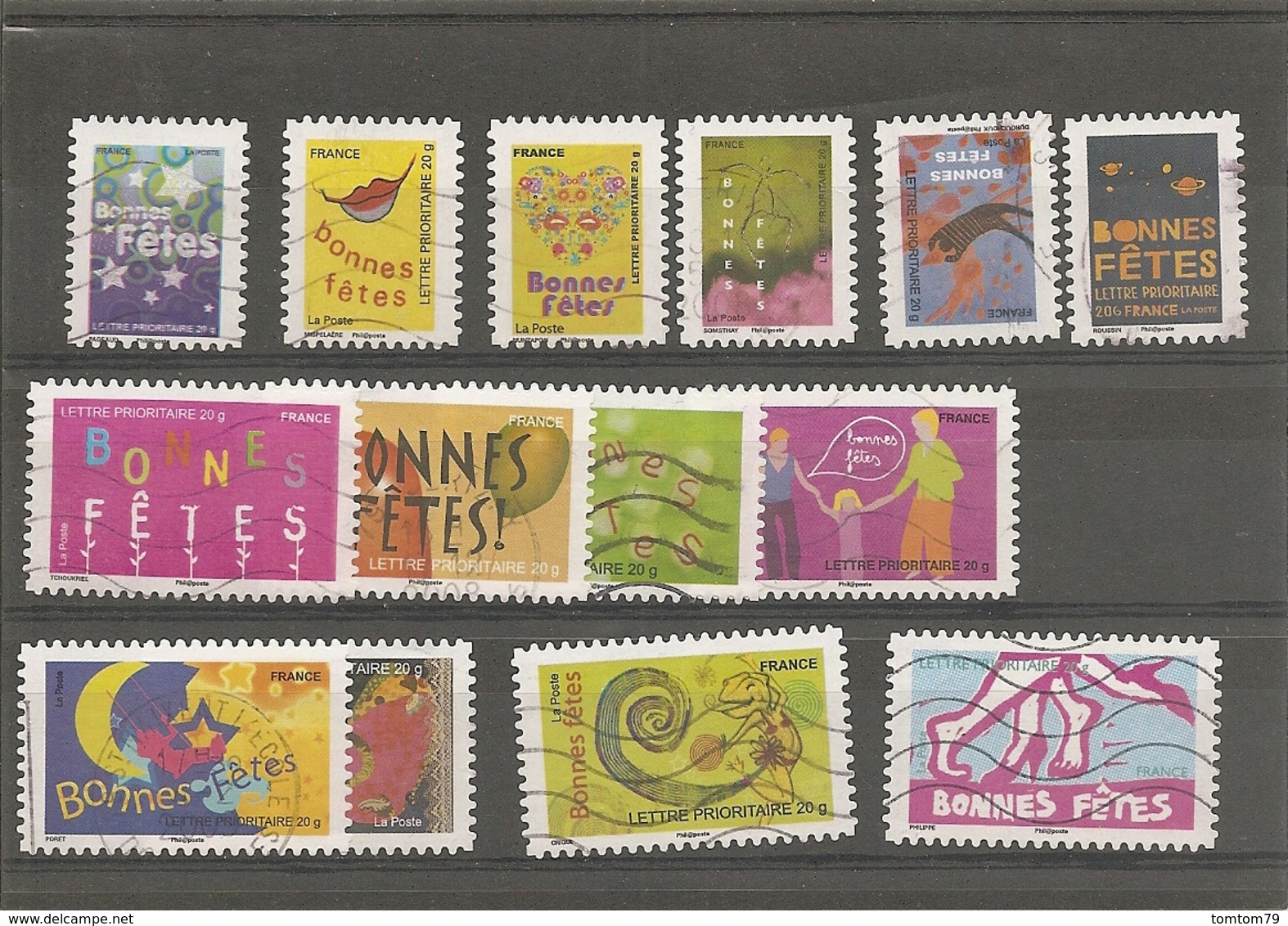 Année 2008  Bonnes Fêtes  (série Complète ) N°239 à 252 Oblitéré - Used Stamps