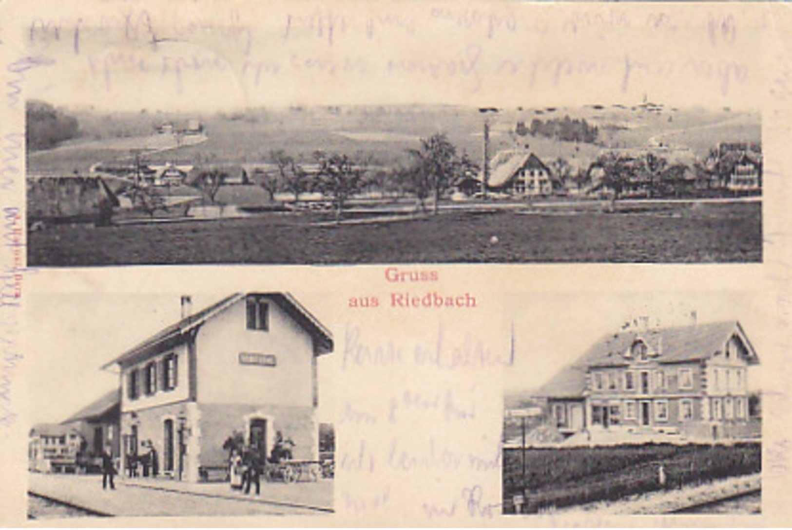 Gruss Aus Riedbach - Bahnhof - 1903          (P-144-70319) - Other & Unclassified