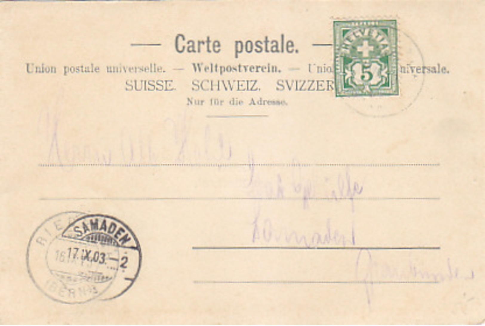 Gruss Aus Riedbach - Bahnhof - 1903          (P-144-70319) - Other & Unclassified