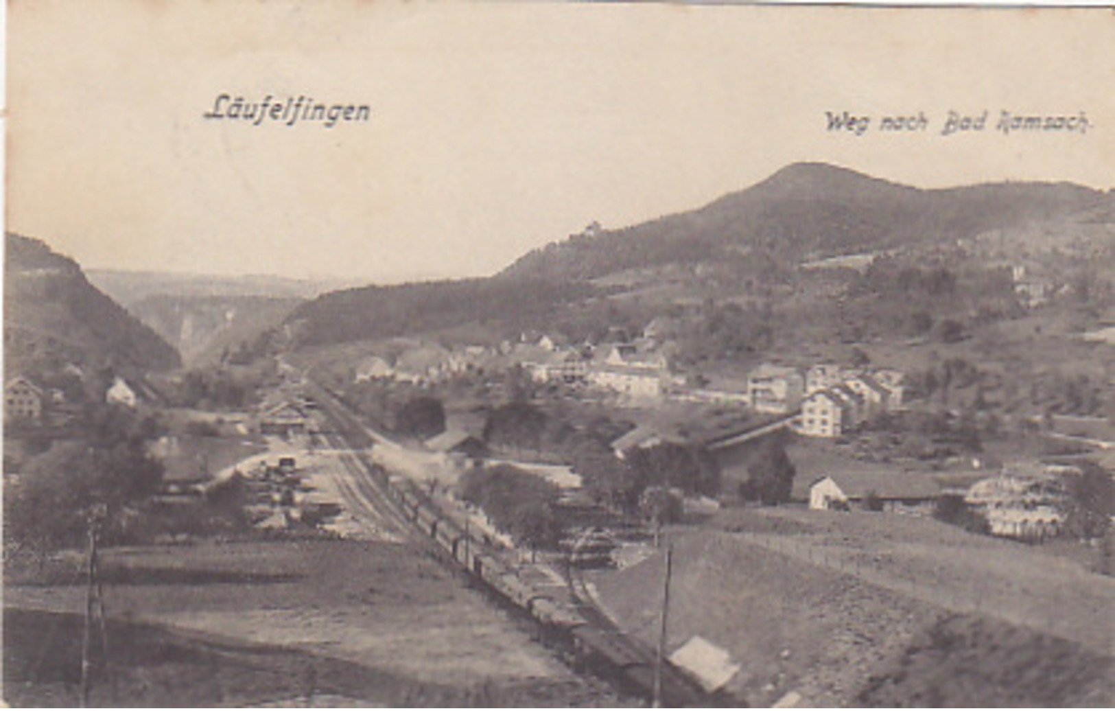 Läufelingen - Bahnhof Mit Zug - 1908         (P-144-70319) - Other & Unclassified