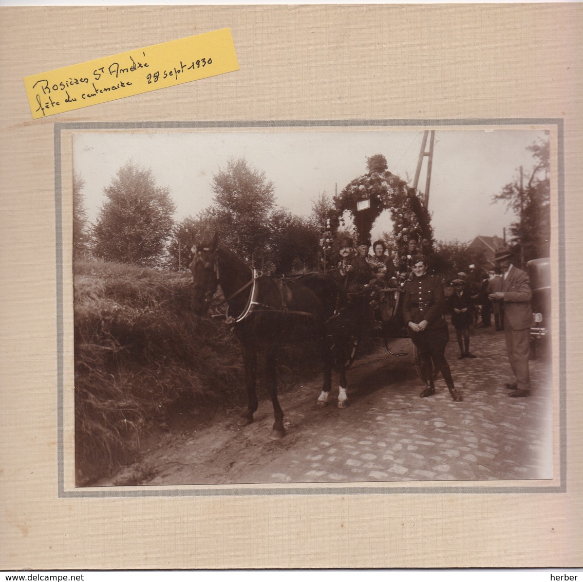 Carte Photo - ROSIERES-SAINT-ANDRE - 28 September 1930 - Fête Du Centenaire - Rixensart - Rixensart