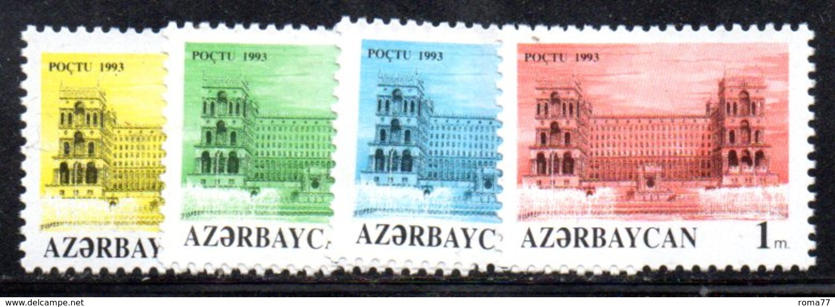 99A 490 - AZERBAIGIAN 1992 , Serie  Unificato N. 111/114  Nuova *** - Azerbaijan