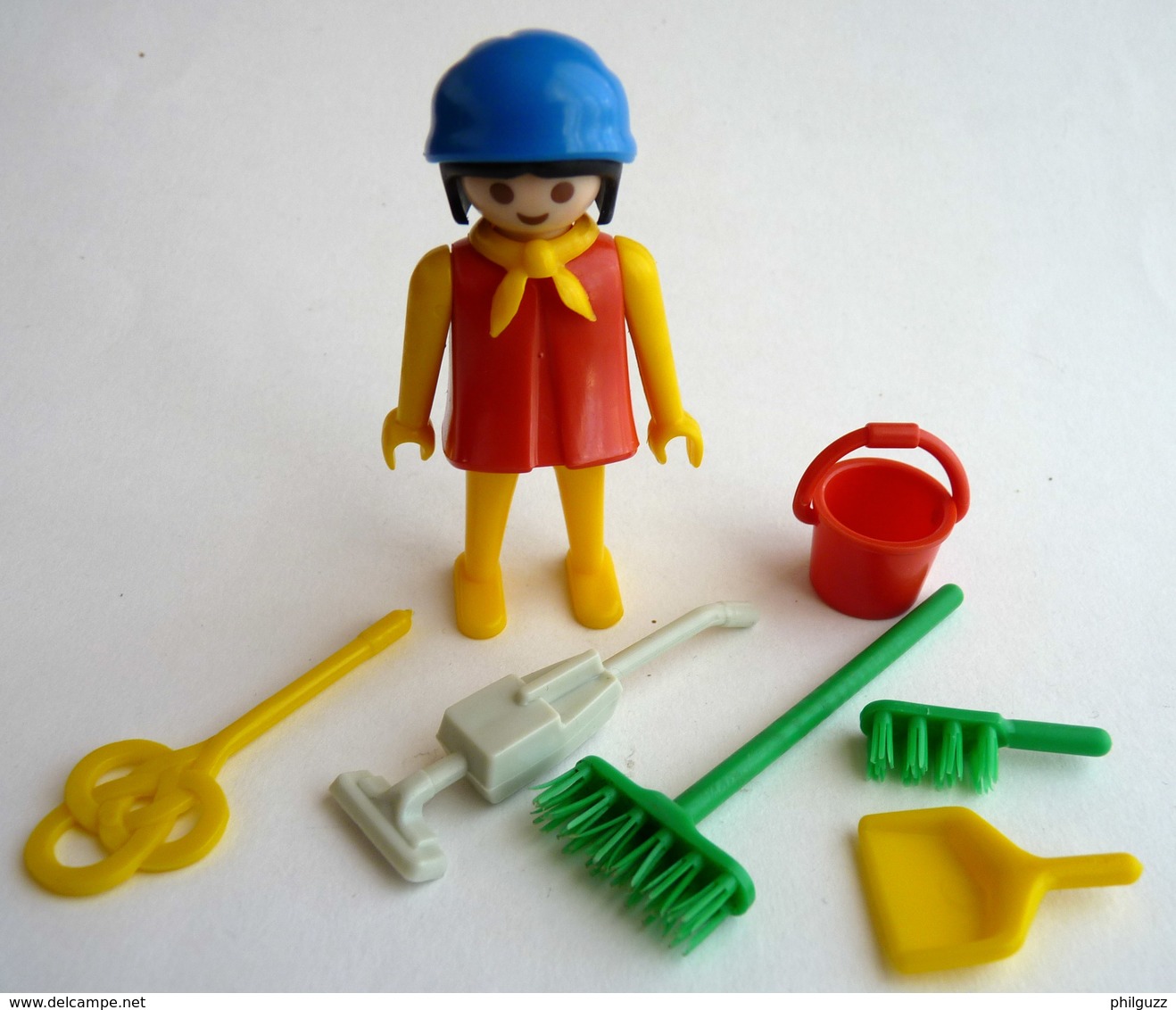 RARE PLAYMOBIL KLICKY 3315 FEMME DE MENAGE En Loose 1976-79-80 - Playmobil