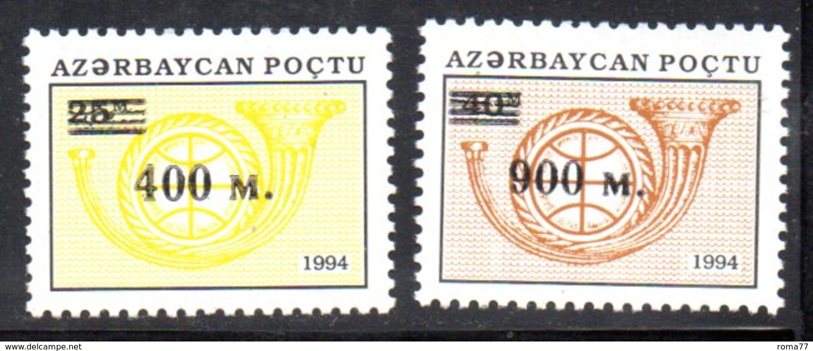 170 490 - AZERBAIGIAN 1995 , Serie  Unificato N. 245/246  Nuova *** - Azerbaijan