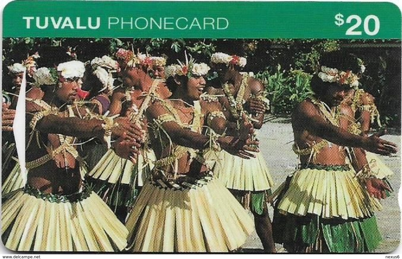 Tuvalu - Male Dance Party $20, OITID, 07-1995, Used - Tuvalu