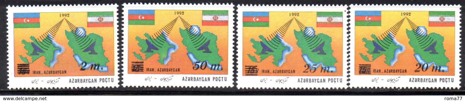 175 490 - AZERBAIGIAN 1994 , Serie  Unificato N. 122/125  Nuova *** - Azerbaijan