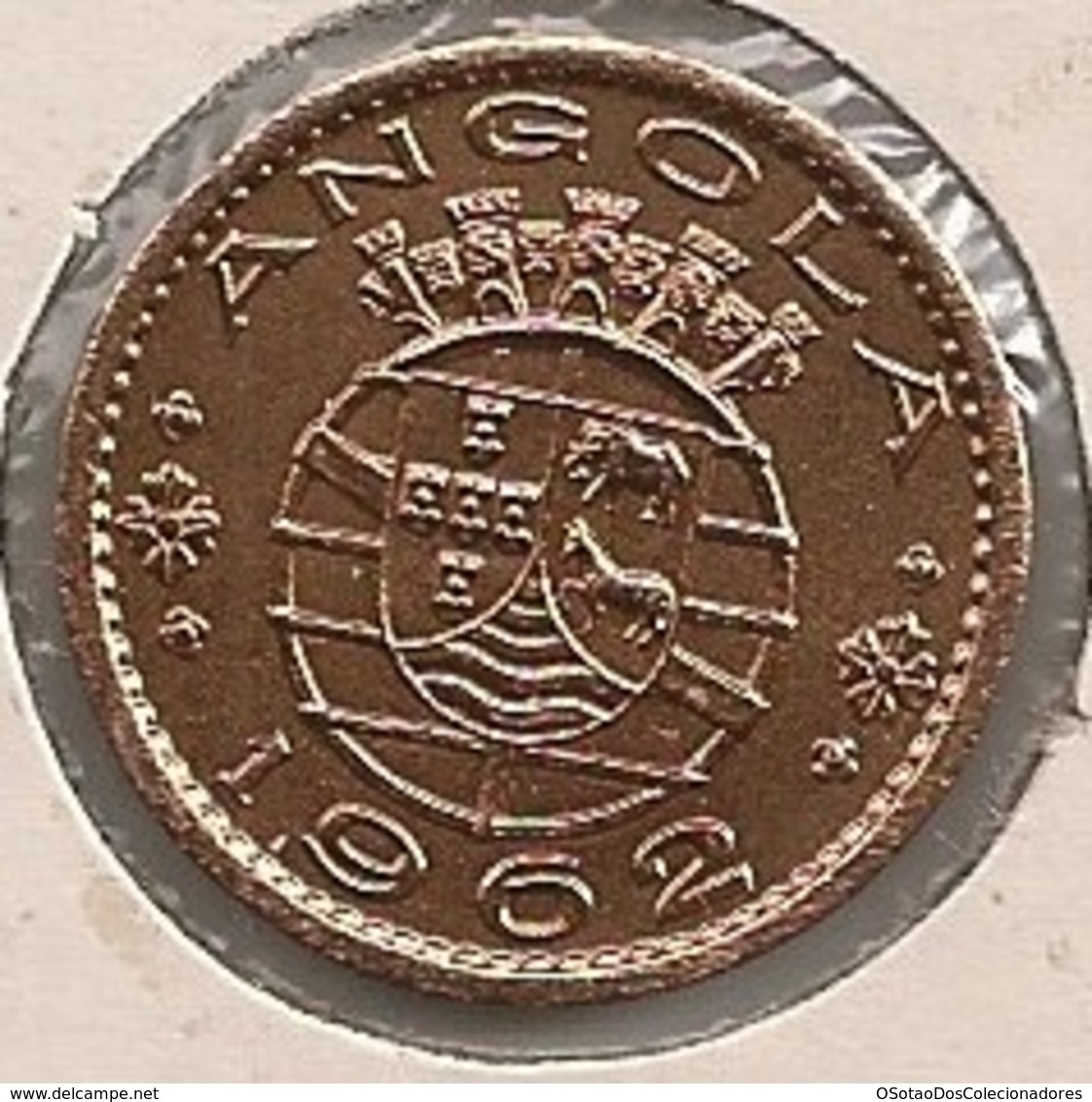 Moeda Angola Portugal - Coin Angola 20 Centavos 1962 - BELA (SOBERBA) - Angola